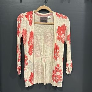 Fitted cotton cardigan